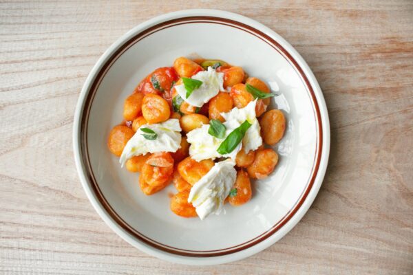 Gnocchi with Sausage in Vodka Sauce