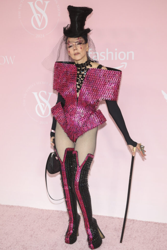 at the Victoria's Secret Fashion Show on Tuesday, Oct. 15, 2024, in the Brooklyn borough of New York. (Photo by Andy Kropa/Invision/AP)