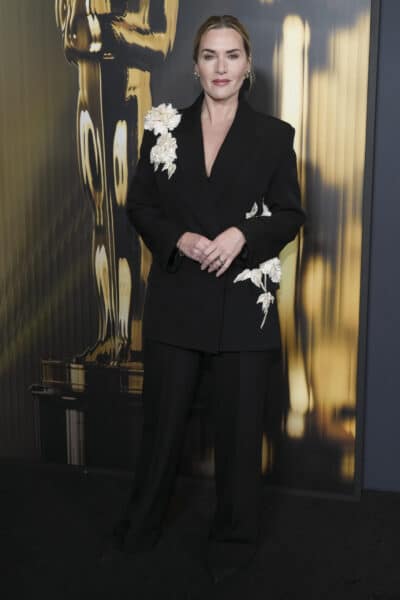 Kate Winslet arrives at the 15th Governors Awards on Sunday, Nov. 17, 2024, at The Ray Dolby Ballroom in Los Angeles.