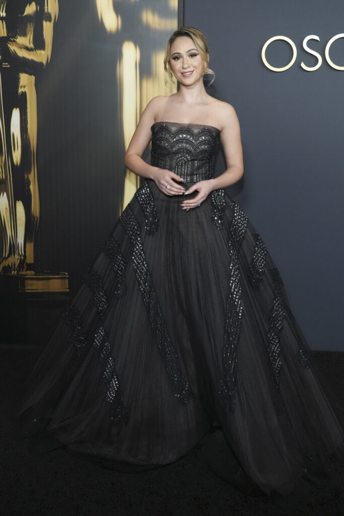 Maria Bakalova arrives at the 15th Governors Awards on Sunday, Nov. 17, 2024, at The Ray Dolby Ballroom in Los Angeles.
