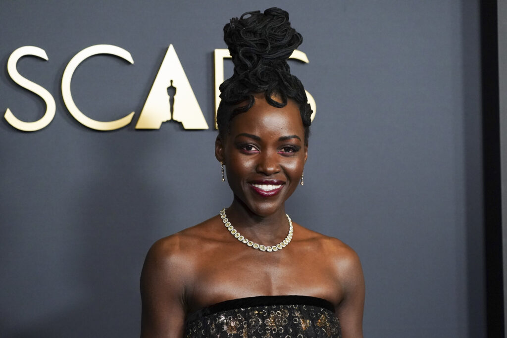 Lupita Nyong'o arrives at the 15th Governors Awards on Sunday, Nov. 17, 2024, at The Ray Dolby Ballroom in Los Angeles.
