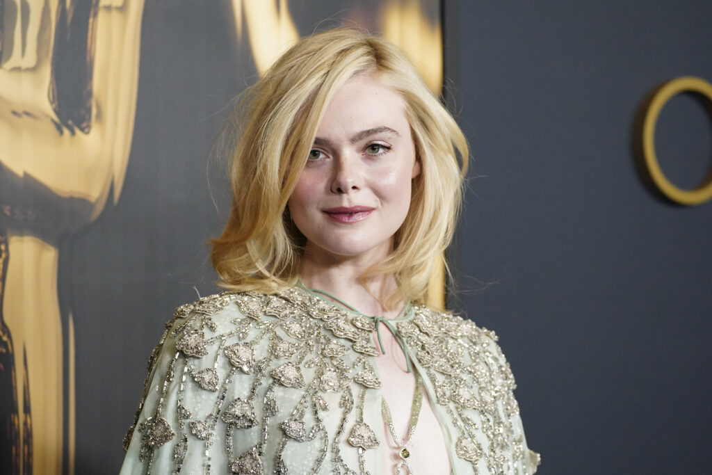 Elle Fanning arrives at the 15th Governors Awards on Sunday, Nov. 17, 2024, at The Ray Dolby Ballroom in Los Angeles.