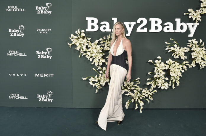Charlize Theron arrives at the Baby2Baby Gala