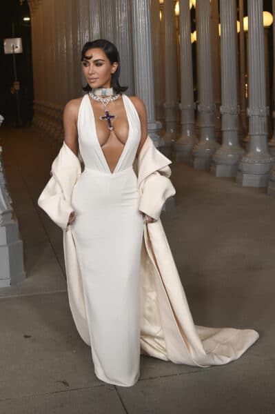 Kim Kardashian arrives at the LACMA Art+Film