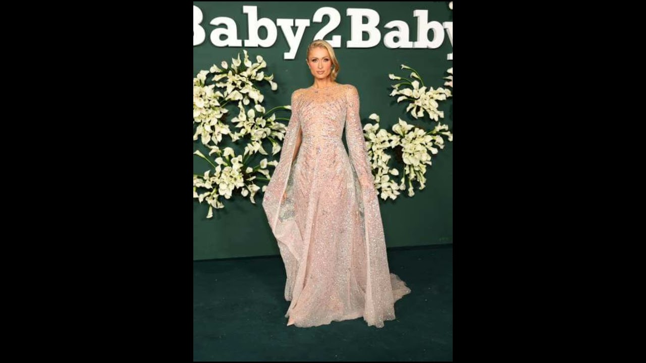Paris Hilton arrives at the Baby2Baby Gala