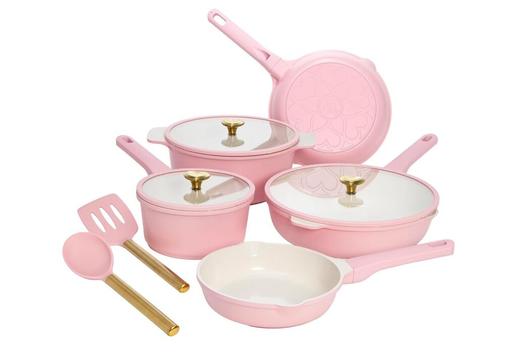 Paris Hilton ceramic nonstick Cookware Set (Photo: AMAZON)
