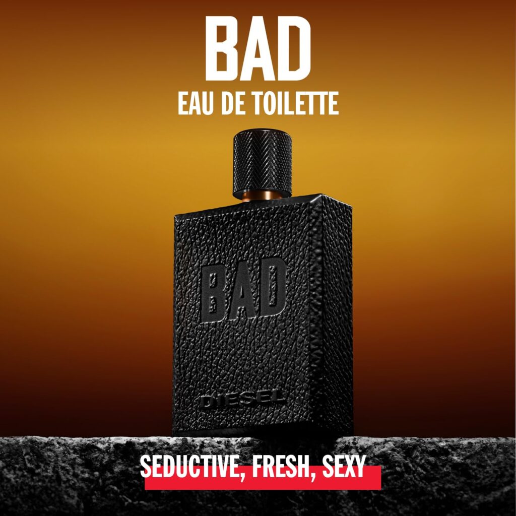 Diesel Bad, Eau de Toilette for Men, Woody Scent With Notes of Bergamot, Caviar & Tobacco (Photo: Amazon)