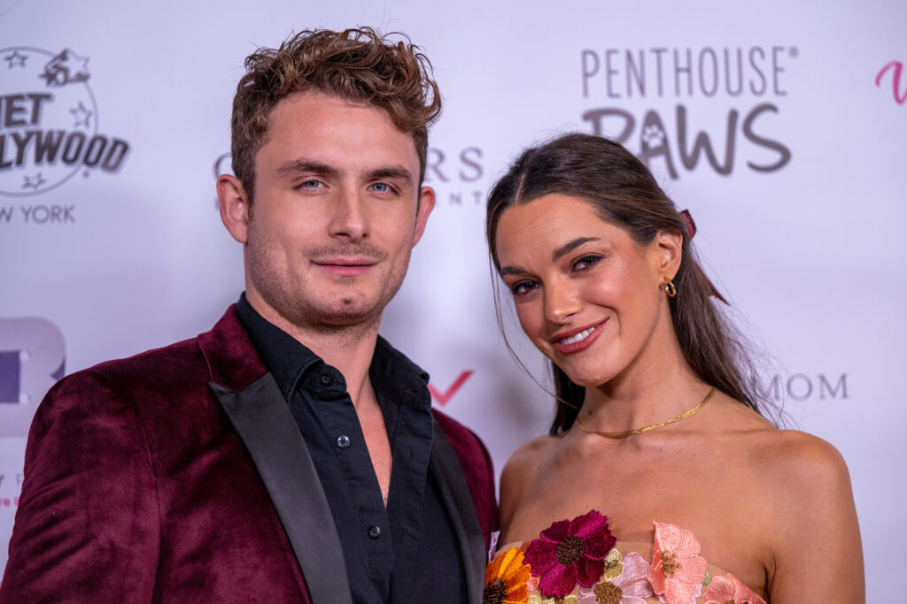 BEVERLY HILLS, CALIFORNIA - NOVEMBER 15: Television personalities James Kennedy (L) and Ally Lewber attend the 6th Annual Vanderpump Dog Foundation Gala at The Maybourne Beverly Hills on November 15, 2024 in Beverly Hills, California. (Photo by Amanda Edwards/Getty Images)