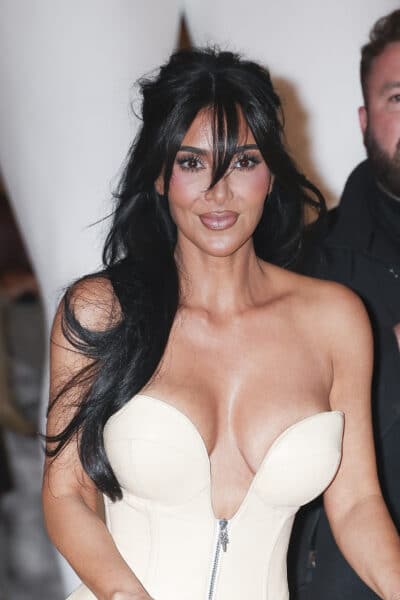 Kim Kardashian with new Bangs