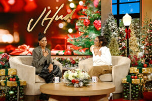BURBANK, CALIFORNIA - December 12, 2024: Michelle Obama appears with Jennifer Hudson on "The Jennifer Hudson Show" airing December 17, 2024 in Burbank, California. (Photo by Mitchell Haddad/WBTV via Getty Images). Check your local listings for times