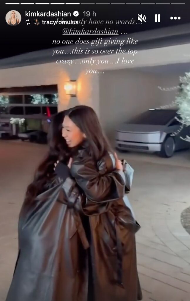 Birthday surprise for Tracy Romulus (Photo: Kim Kardashian TikTok)