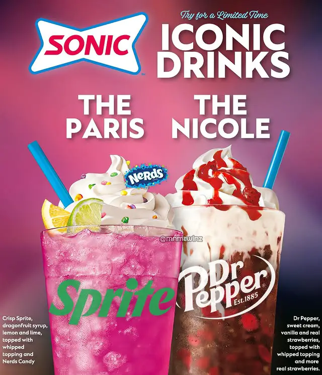 Iconic Drinks by Paris and Nicole (Photo: Sonic)