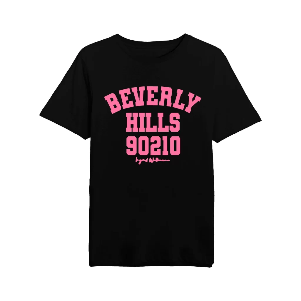 Beverly Hills T-shirt black with pink Letters puff (Photo: Website)
