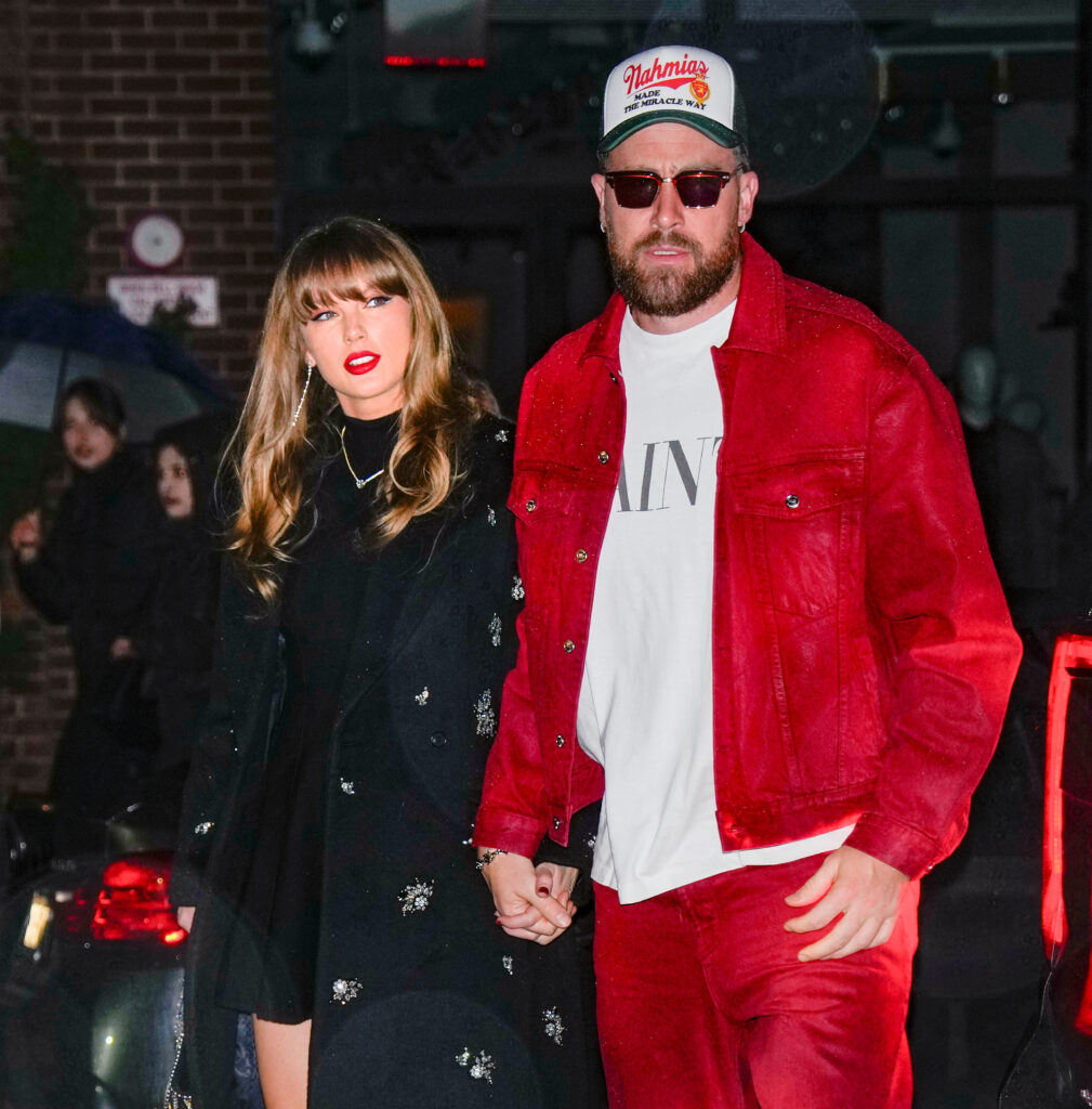 NEW YORK, NY - DECEMBER 28: Taylor Swift and Travis Kelce are seen on December 28, 2024 in New York City. (Photo by XNY/Star Max/GC Images)