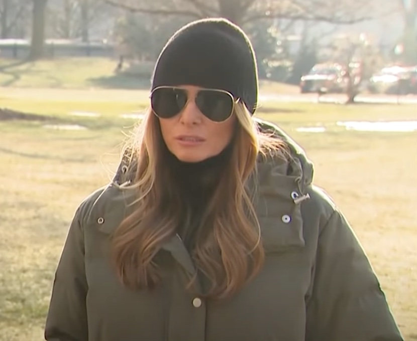 Melania Trump Goes Casual While Visiting Hurricane-Hit North Carolina (Photo: Forbes Breaking News/YouTube)