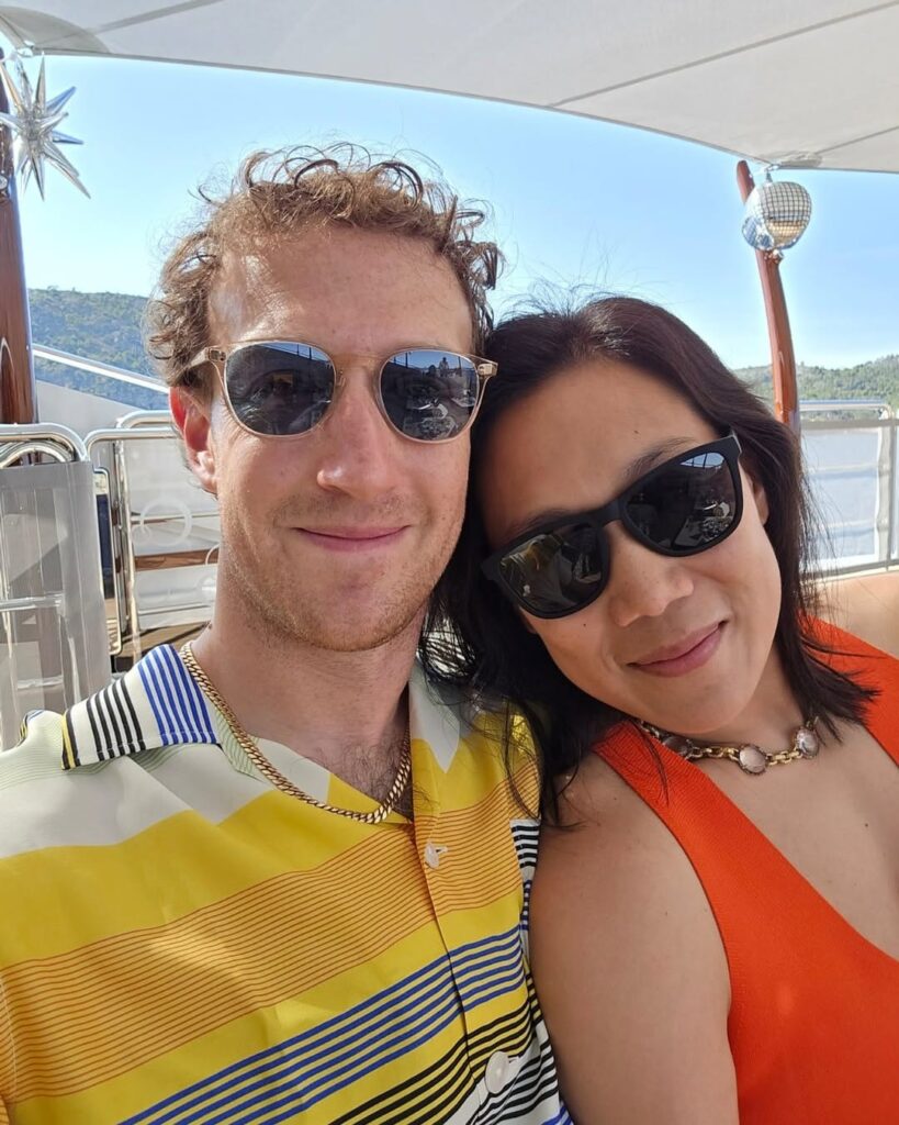 Mark Zuckenberg and Priscilla Chan (Photo: Instagram)
