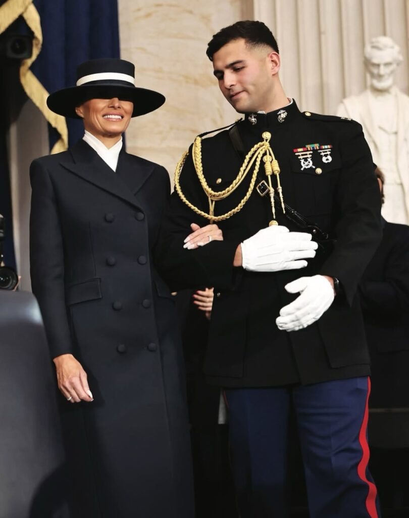 “The tradition of the presidential inauguration embodies the beauty of American democracy and today we had the honor to dress our first lady, Mrs. Melania Trump. Mrs. Trump’s outfit was created by some of America’s finest craftsmen and I take great pride in showing such work to the world.” - Adam Lippes, January 20th, 2025 (Photo: Instagram)
