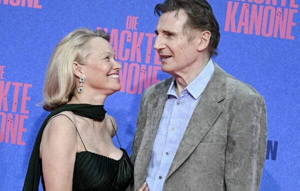 Pamela Anderson and Liam Neeson