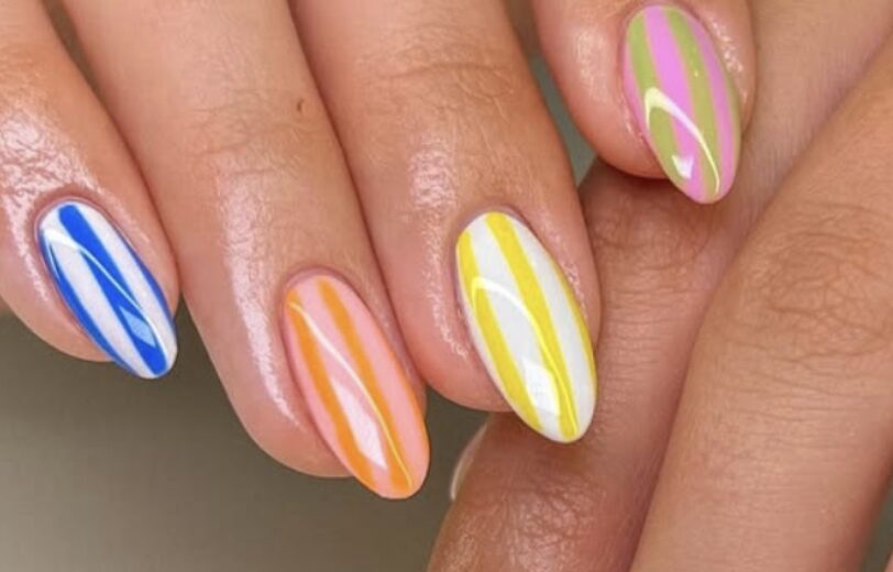 Beach Towel Nails