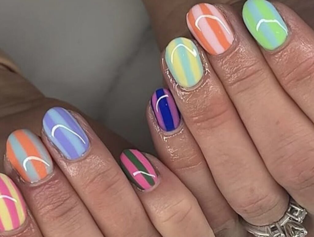Beach Towel Nails