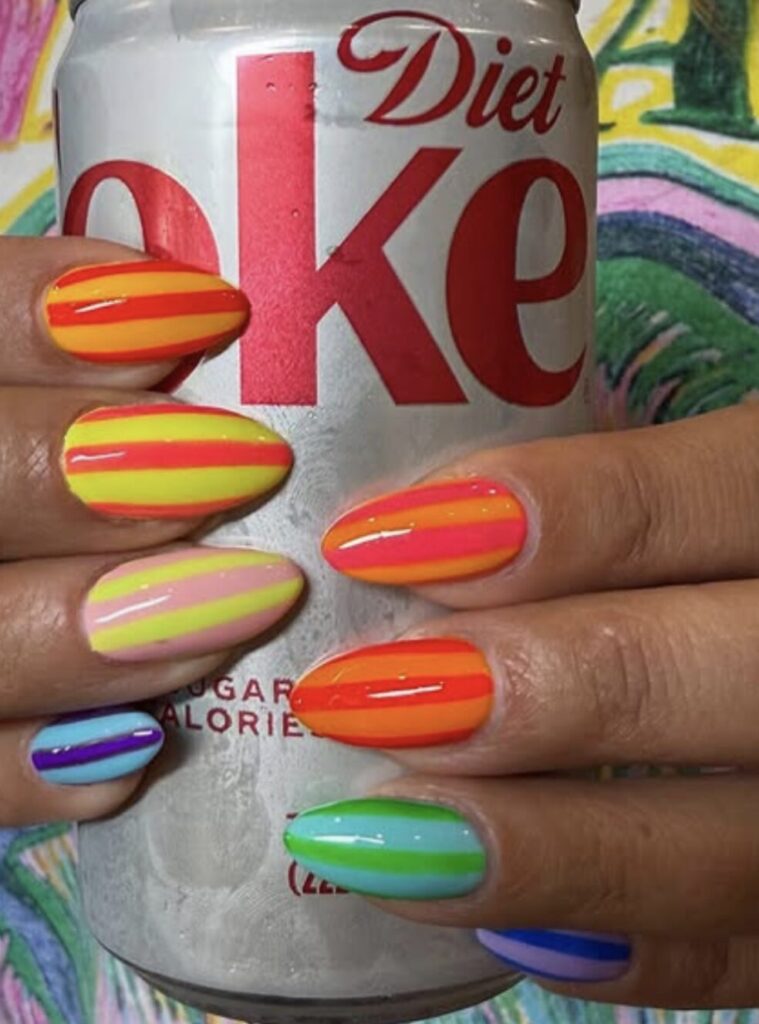 Beach Towel Nails