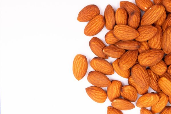4 Reasons Handful of Almonds - almonds, almond nuts, unshelled almonds, snack, nuts, copy space, top view, almonds, almonds, almonds, almonds, almonds, nuts