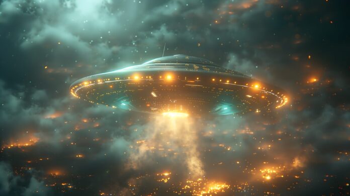 Scientists Found Mysterious Alien Object - ai generated, ufo, alien, spacecraft, space, ship, lights, floating, ufo, ufo, ufo, ufo, ufo