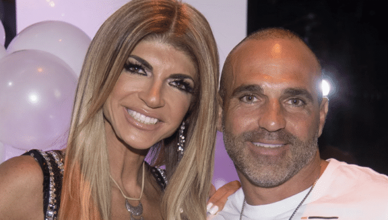 Joe Gorga and Sister Teresa Giudice Hug