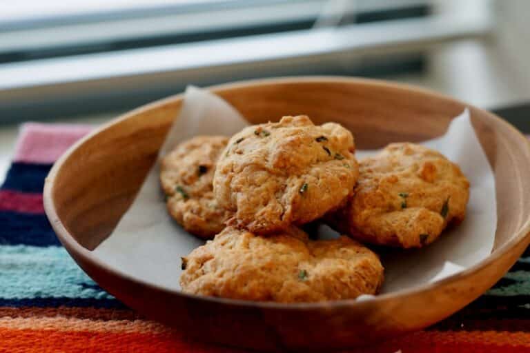 Apple-Spice Breakfast Cookies - brown cookies on white ceramic plate