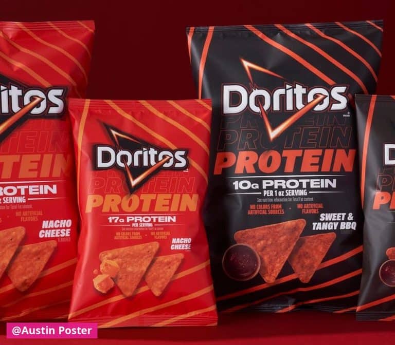Doritos Launches Protein Chips in Nacho Cheese & BBQ Flavors