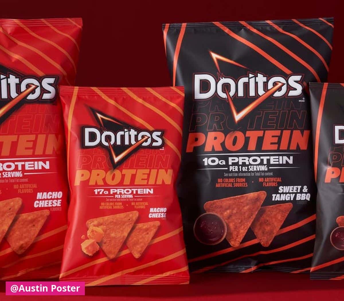 Doritos Launches Protein Chips in Nacho Cheese & BBQ Flavors