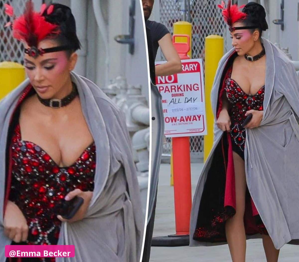 Kim Kardashian Dazzles as Vegas Showgirl on The Fifth Wheel Set