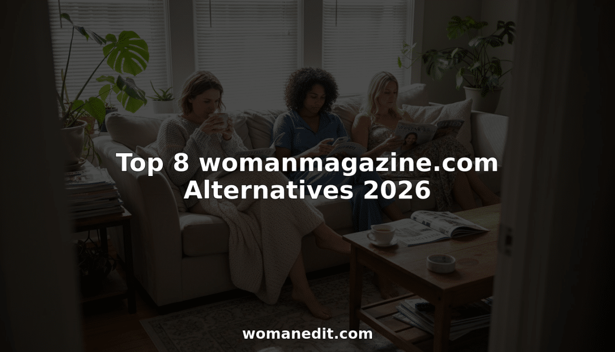 Women browsing lifestyle magazines in cozy apartment