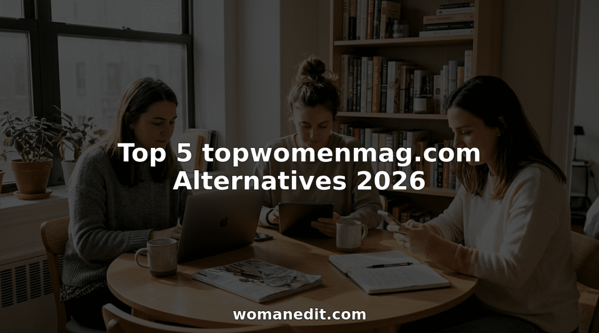 Women browse lifestyle sites at dining table