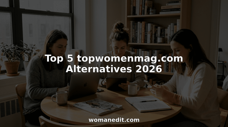 Women browse lifestyle sites at dining table