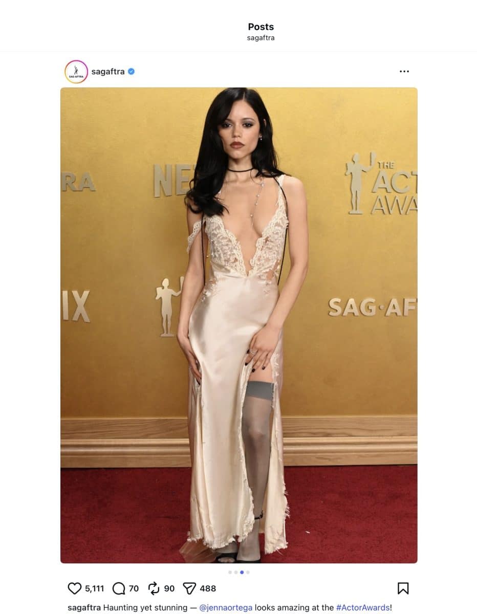 Actors Awards Jenna Ortega