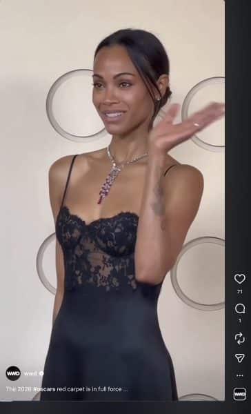 Zoe Saldana Oscar 2026