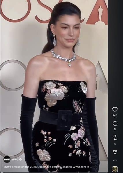 Anne Hathaway Oscars 2026
