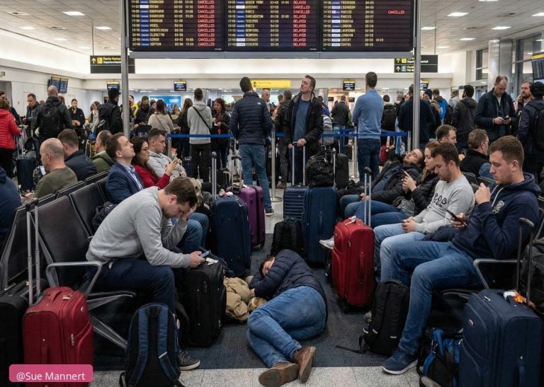 Stuck travelers -The War Just Grounded Every Flight Out of Dubai — Here's What Stranded Travelers Are Dealing With