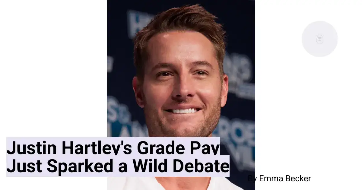 Justin Hartley's Grade Pay Just Sparked a Wild Debate