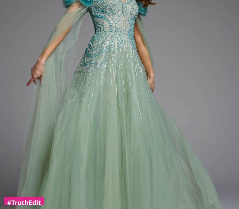 Stunning green evening gown fashion