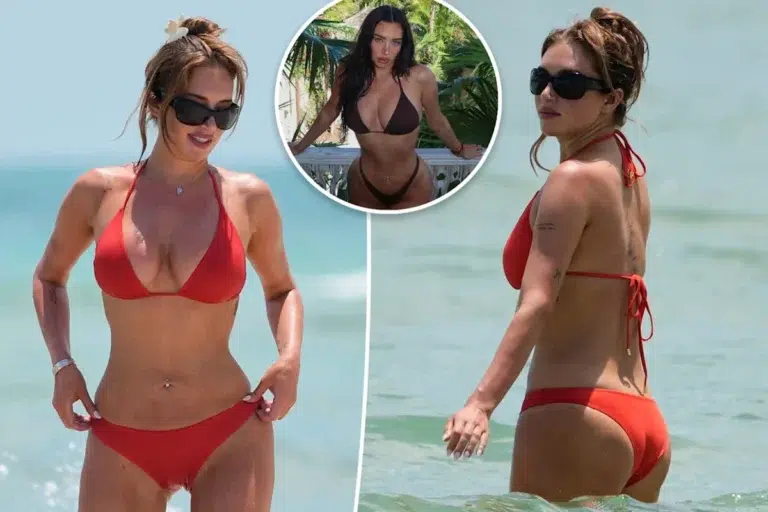 Kylie's BFF Stassie reverses butt surgery in Turks & Caicos.